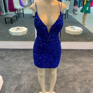 Royal Sequin BodyCon Prom Dress